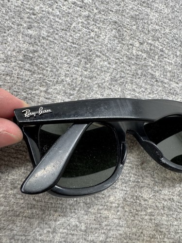 Ray-Ban RB2140 901/58 Wayfarer Sonnenbrille schwarzes Gestell 50 mm polarisierte Gläser - Bild 4 von 9