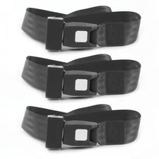 Ford Thunderbird 1958-60 Standard 2pt Charcoal Bench Seat Lap Belt Kit - 3 Belts