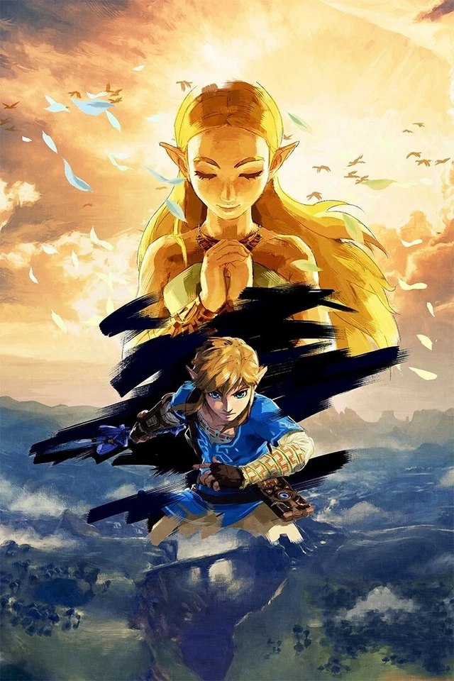 The Legend Of Zelda Breath Of The Wild Game Poster print 16"x24" HOME DECOR - Image 4 of 4