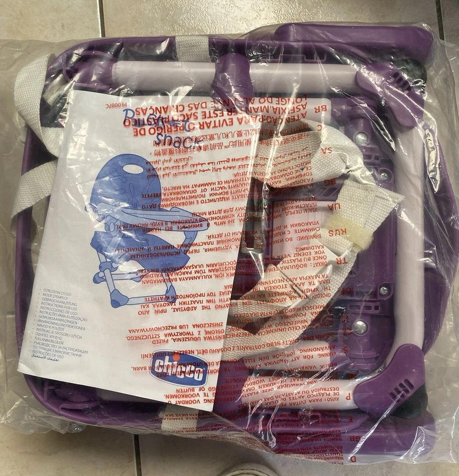 Pocket Snack Chicco rialzo sedia bambina col. viola/rosa 6m-36m/15kg - Immagine 3 di 4