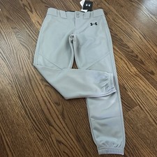 Under Armour Youth Small Gray Baseball Pants - Tapered Fit - NEW