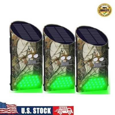 Hog Deer Feeder Light Solar Motion Activated Night Hunting Pack of 3 Efficiency