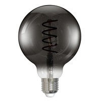 Globe G95 Led-Filamentlampe E27, 4W Dimmbar, Extra Warmweiß, Rauchglas