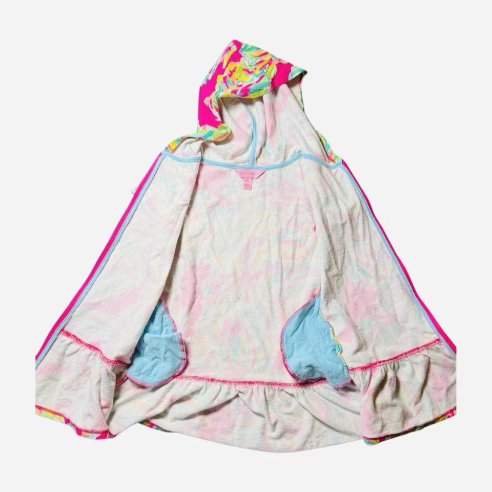 Lilly Pulitzer Niñas Talla S 4-5 Sombreado Dama Natación Encubrimiento Foto 3 de 4