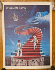 1977 Elvis Presley Poster Hank Williams Welcome Elvis Graceland Heaven Free Ship