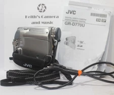 JVC GR-D770U Digital Video Camera + Extras Powers On SOLD AS IS Parts or Repair