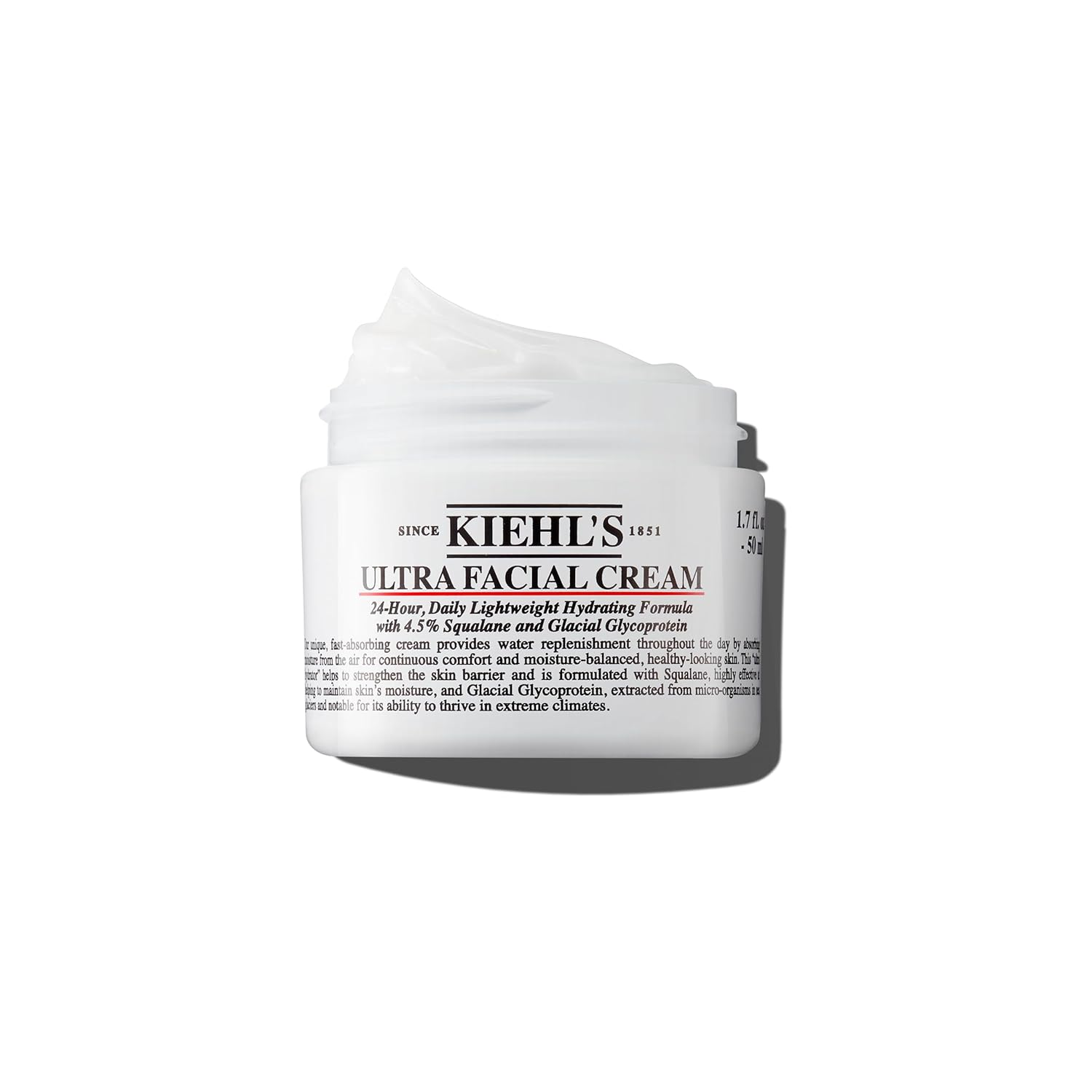 Kiehl'S Ultra Facial Cream, with 4.5% Squalane to Strengthen Skin'S Moisture Bar