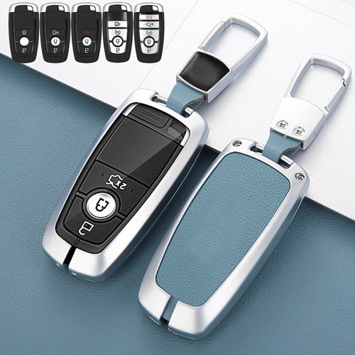 Zinc Alloy Smart Key Fob Cover Case For Ford Mustang Fusion F-150 Edge 2018-2023 - Picture 15 of 21