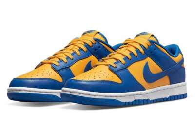 Nike Dunk Low Blue Jay and University Gold UCLA Navy Blue Nike Dunk Low Blue Jay and University Gold UCLA Navy Blue