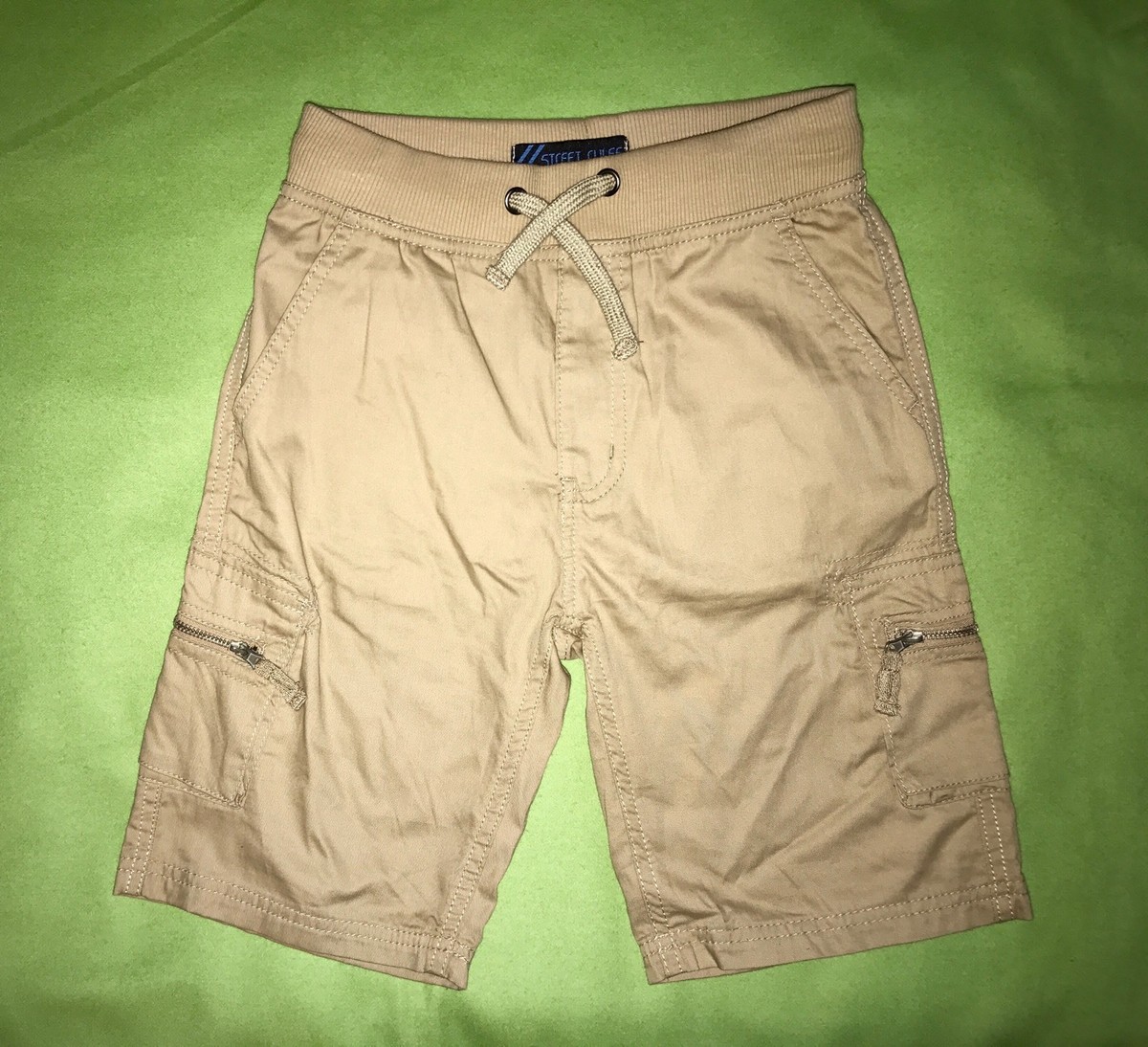 NWOT Street RULES Sz 12 Boys Cargo Summer SHORTS Sand/Brown