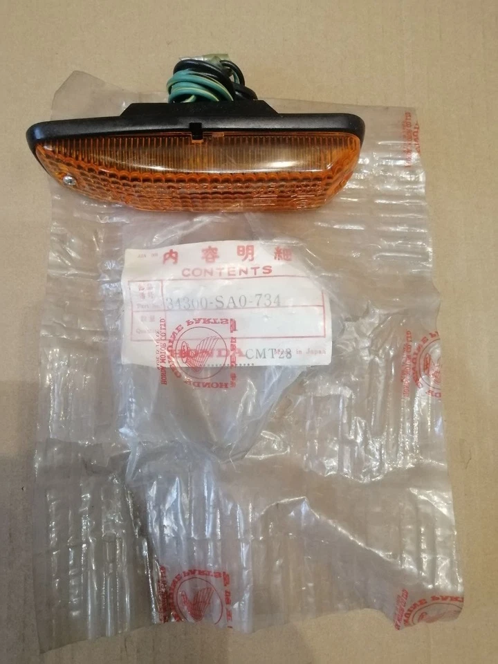 Juego de luces de señalización lateral de señal de giro trasera Honda 34350-SA0-733 /34300-SA0-734OEM NUEVO Foto 4 de 4