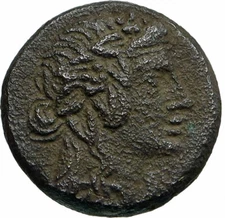  AMISOS in PONTUS 100BC Mithradates VI Time Ancient Greek Coin DIONYSUS i87056
