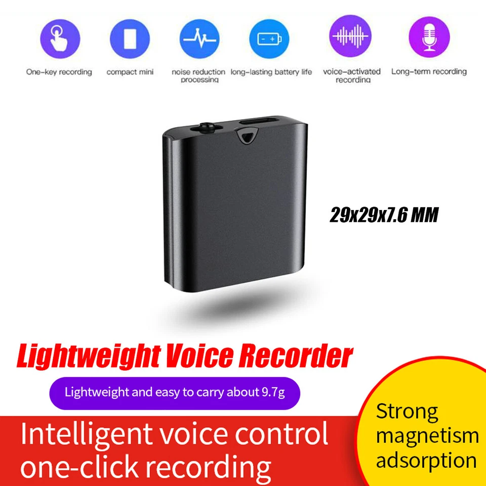Hidden Spy Voice Activated Recorder Digital Audio Dictaphone Recording Device - Image 3 of 4