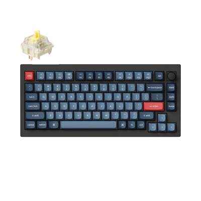 Keychron V1 Max QMK/VIA Kabellose Mechanische Tastatur Gateron Banana US V1M-D4