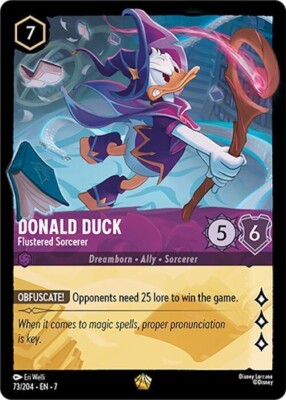 エンチャンテッド　Foil マウイ　ホイル Disney Lorcana Archazia's Island - 73 Donald Duck Sorcerer