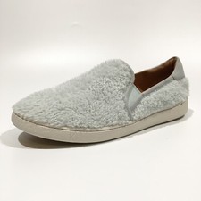 UGG Ricci Slip-on Fuzzy Sneakers -Iceberg Blue Faux Fur -US 11 -NEW