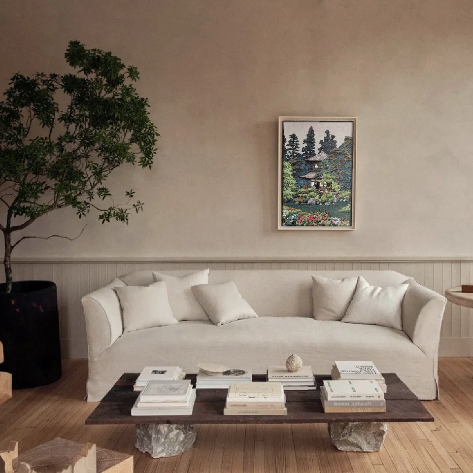 Poster Silver Pavilion - Kyoto, 1951 | 12x18" Shin-hanga | Japan buddhist temple - Image 3 of 4