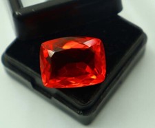 Natural Orange sapphire Gemstone 12.10CT Cushion Cut Sapphire Ring Pendant Gems