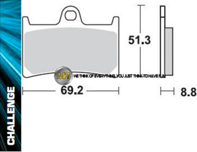 FOR YAMAHA XJR 1300 2011 11 FRONT SINTERED BRAKE PADS BRAKING METAL