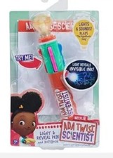 Ada Twist Scientist Light  Reveal Pen and Notebook W/Lights  Sounds Toy New