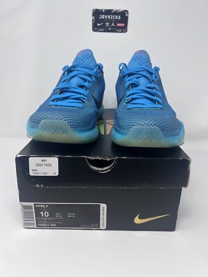 Nike Kobe 10 X 5 AM Flight Blue Lagoon (705317-403) Mens Size 10