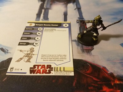 Star Wars Miniatures Dark Times 28 Gungan Bounty Hunter