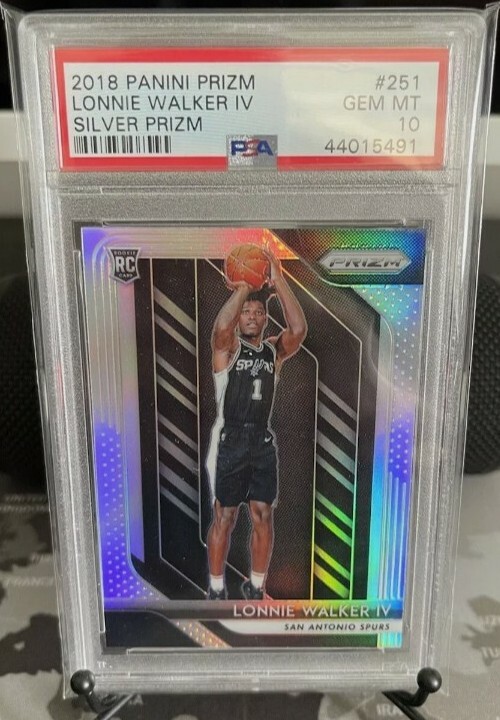 2018 Panini Prizm Lonnie Walker IV Silver Prizm Rookie RC #251 PSA 10 🔥🏀