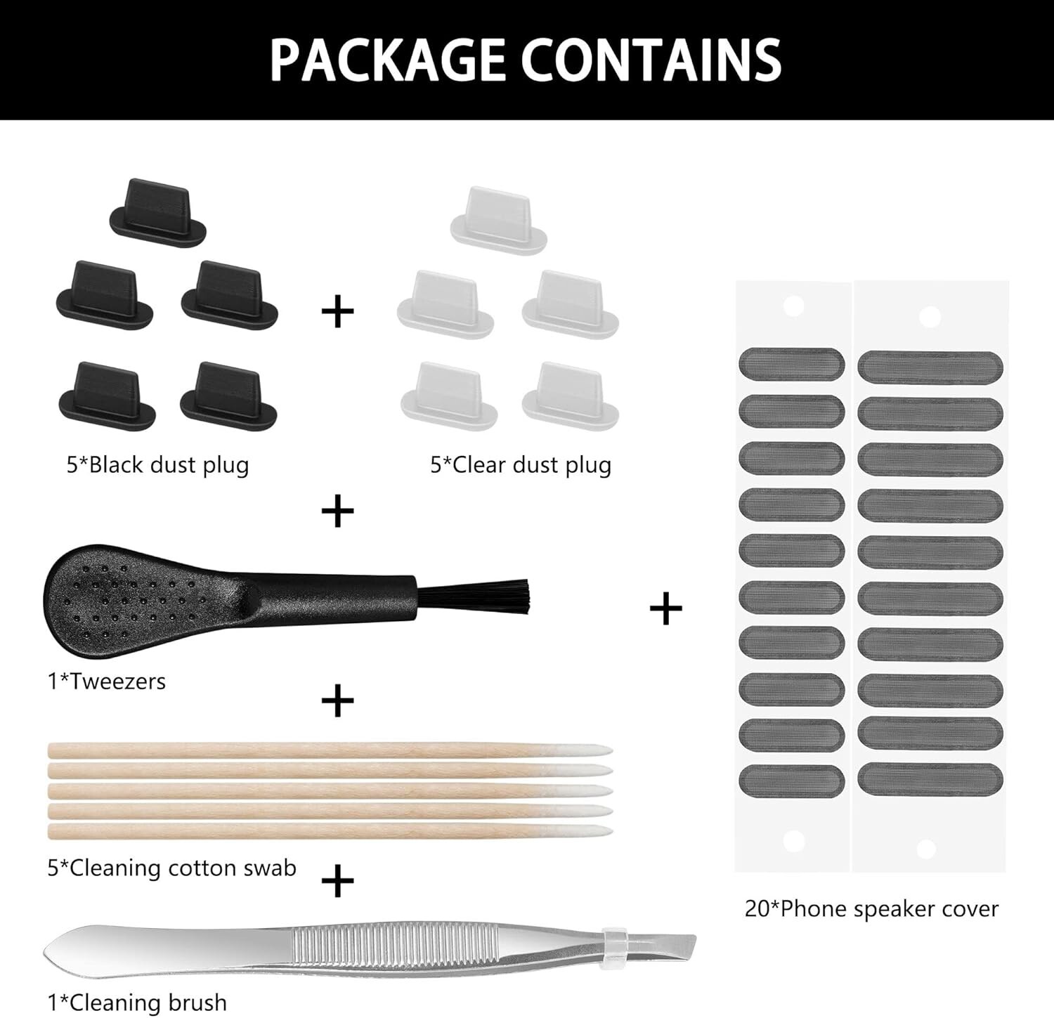 Tapón antipolvo para iPhone, protector de enchufe de puerto Lightning, altavoz.