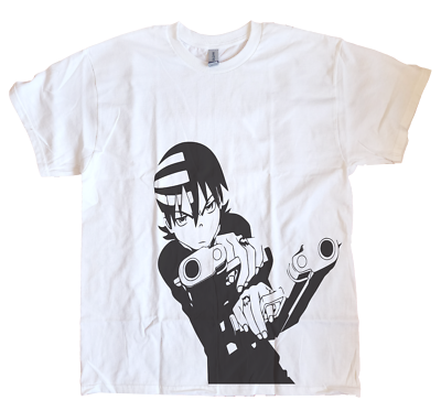 Soul Eater Death the Kid Anime Retro Graphic T- Shirt Tee Unisex