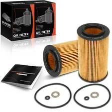 2x New  Full Flow Engine Oil Filter for Hyundai Sonata Santa Fe Kia Sorento 10K