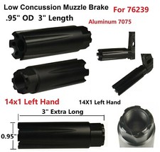 Competition 14x1 LH Thread Low Concussion Muzzle Brake Compensator For 7.62x39