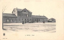 CPA 59 BAVAL LA GARE (pas courante