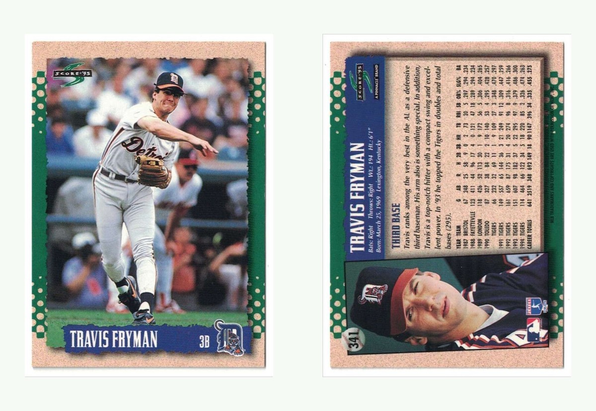 1995 Score #341 Travis Fryman - Detroit Tigers | eBay