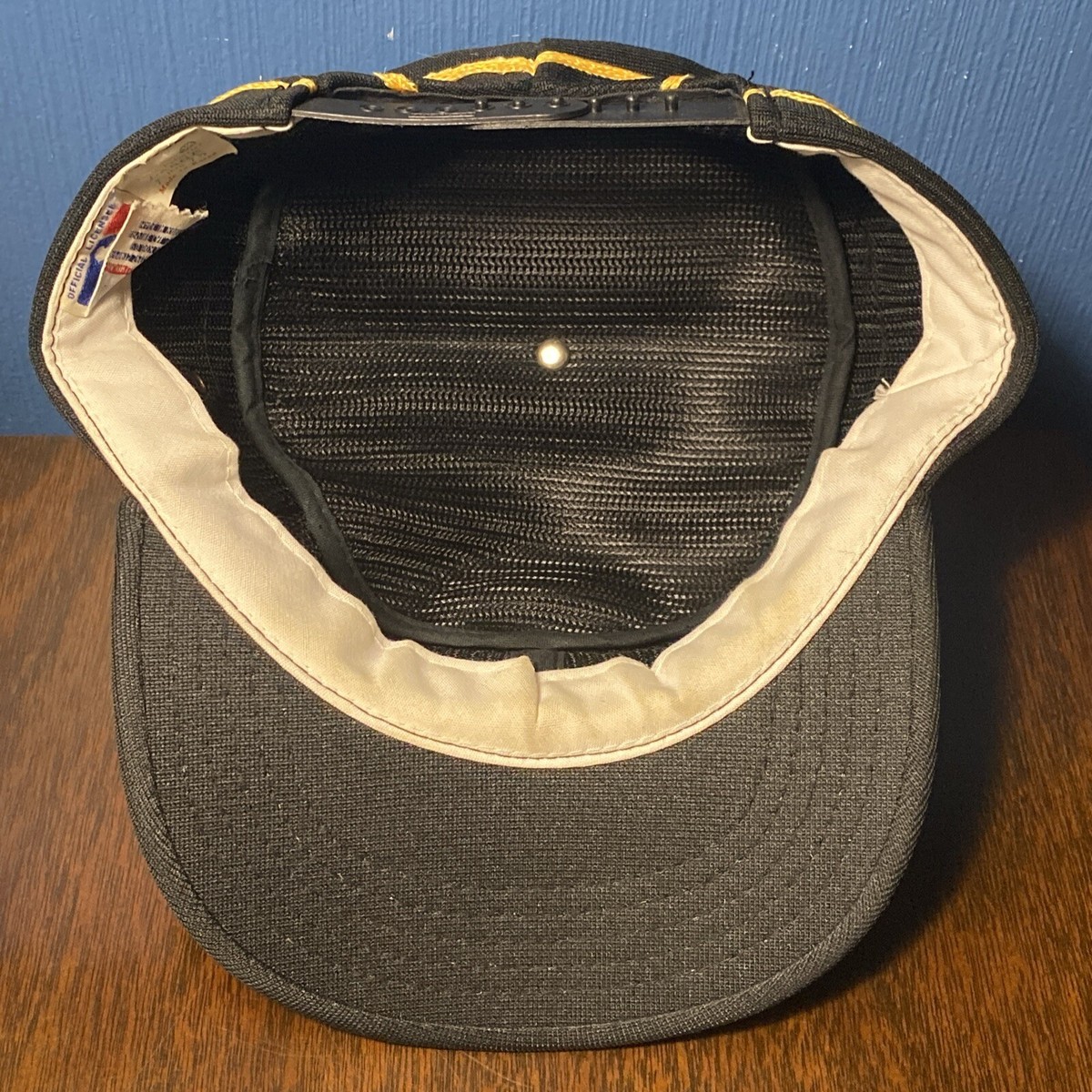 VINTAGE Pittsburgh Pirates Pillbox Hat Snapback Stripe Sports