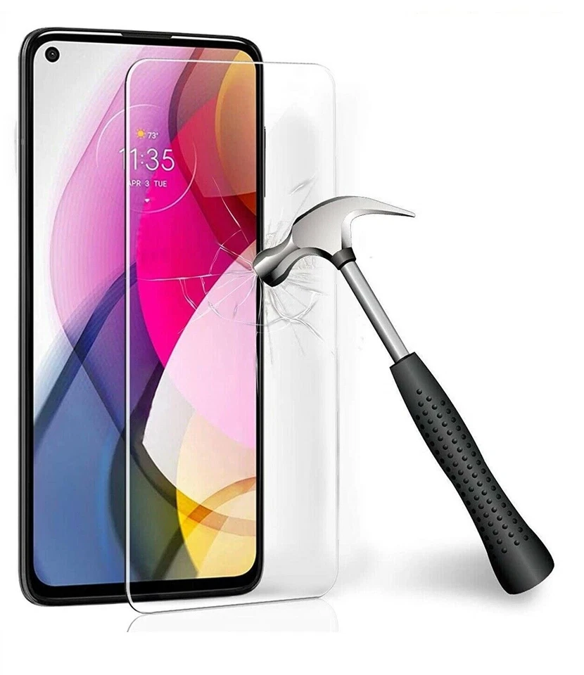 2 Pack Tempered Glass Compatible for Moto G Stylus 2021/Moto G9 Plus Bubble Free - Image 2 of 4