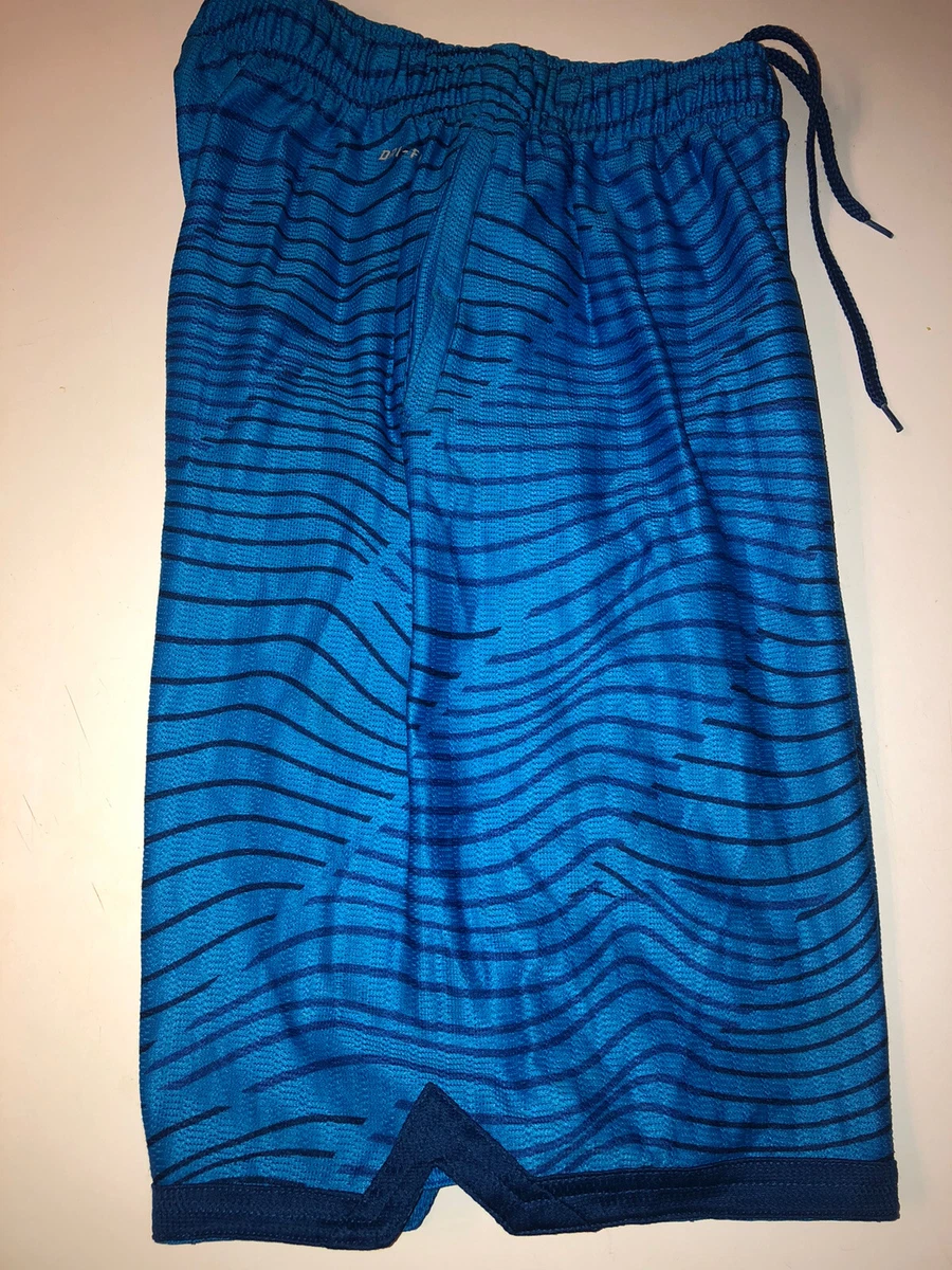 Nike KD Basketball Shorts Kevin Durant Youth Medium Blue Athletic Boy Dri fit