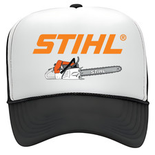 Vintage Chainsaw Stihl Hat Foam Trucker Style Mesh Snapback High Profile