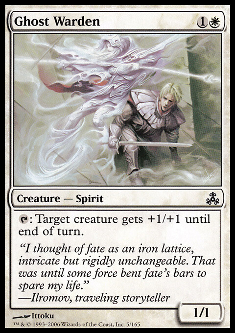 Magic the Gathering MTG Ghost Warden (5) Guildpact   LP
