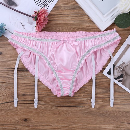 US Mens Sissy Pouch Underwear Satin Panties Thong G-string Bikini Briefs Tangas - Picture 115 of 135