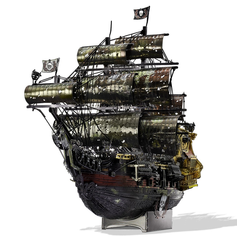 Piececool 3D Model Kits - Queen Anne's Revenge Pirate Ship Metal ...