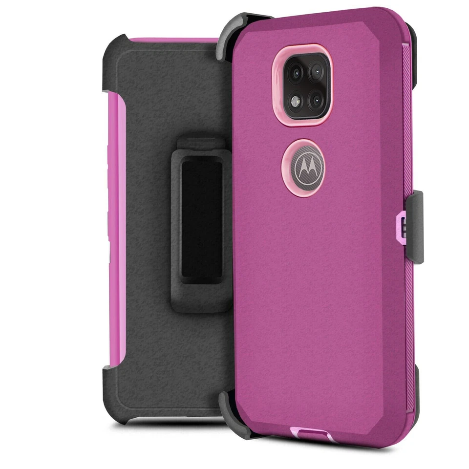 for Motorola Moto G Power 2021 Rugged Clip Hybrid Phone Case Screen Protector - Image 4 of 4