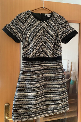 Süßes Bouclet Kleid Gr. 36 v. H&M im Audrey Style mit Glitzerfäden