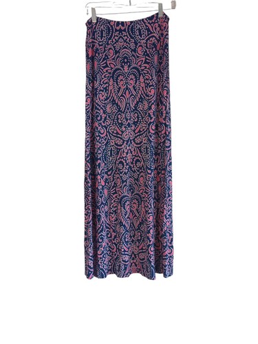 Cynthia Rowley Blue And Pink Maxi Skirt Women's Size M - Picture 2 of 6