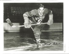 Fred Glover Autographed 8.5x11 Paper Photo Cleveland Barons
