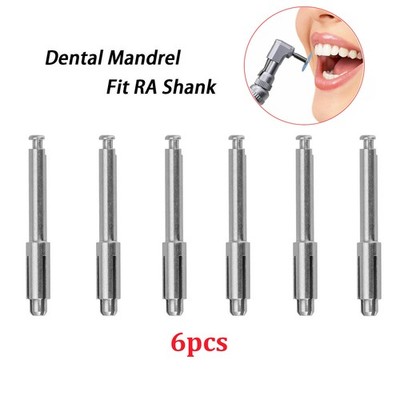 6 Pcs Dental Flexi Disc Mandrel fit Soflex For Sof-Lex Pop-On Polishing Discs