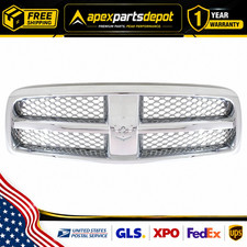 Grille Assembly Chrome Plastic For 2011-2012 Ram 1500 2009-2010 Dodge Ram 1500