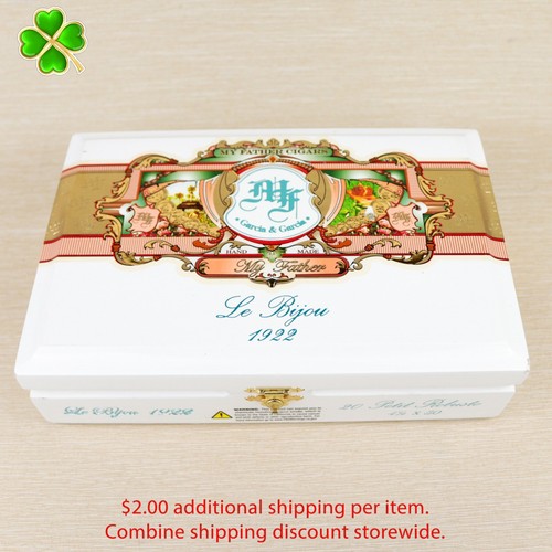 My Father Cigars Petit Robusto Le Bijou Wood Cigar Box 8.75" x 5.75" x 2.25"