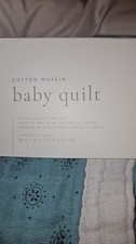 The Little Unicorn Cotton Muslin Baby Quilt NWT Machine Washable