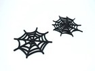 Halloween Spider Web Coasters 2 Pcs – Horror Plastic Drink Coasters