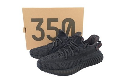 adidas Yeezy Boost 350 V2 Low Black Non-Reflective Men's Sneakers Running Shoes 